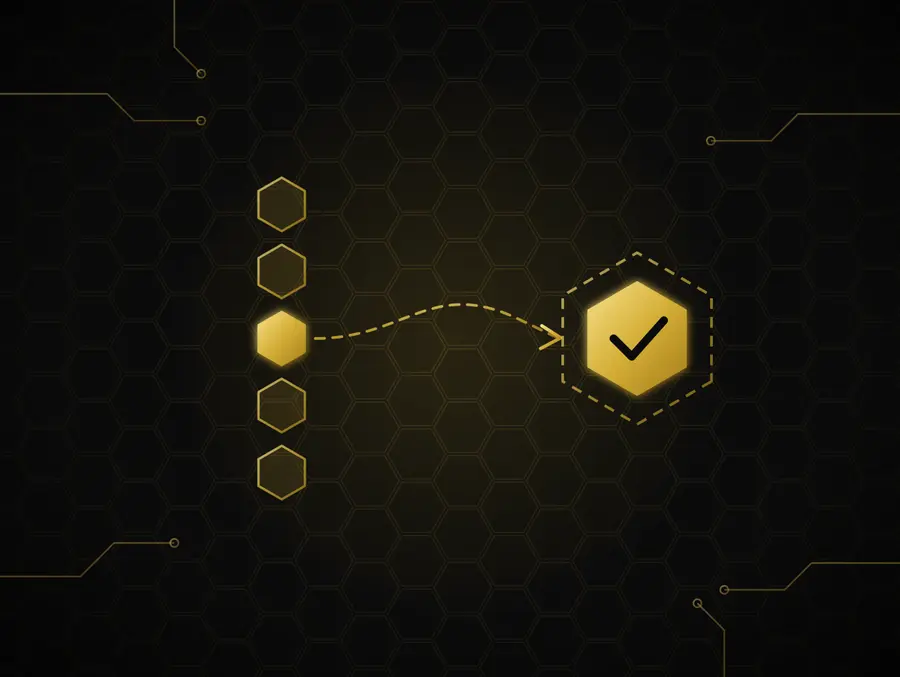 Gold line-art graphic for Tailored Recruitment Solutions